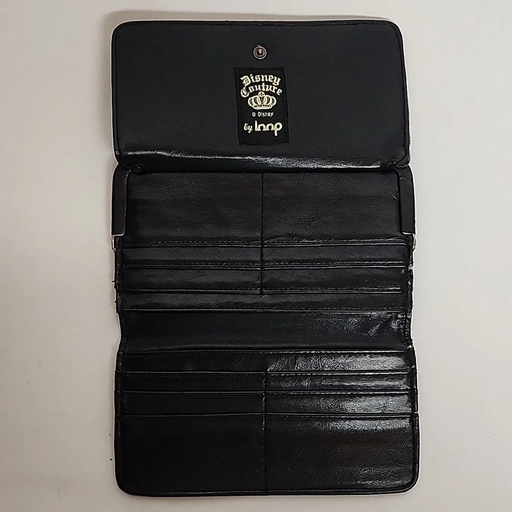 Vintage Disney Couture By Loop Black & Gold Snow White Graphic Wallet